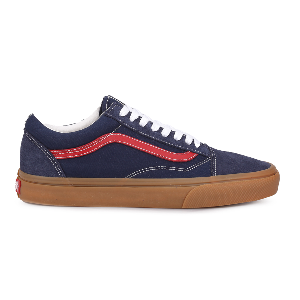 Vans old skool azules suela marron best sale