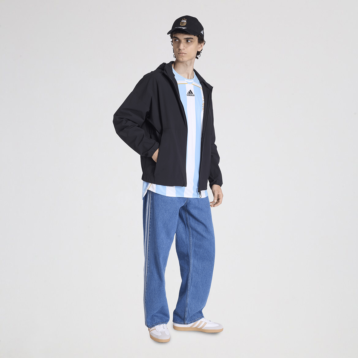 Pantal&oacute;n adidas Firebird Adicolor Denim Hombre,  image number null