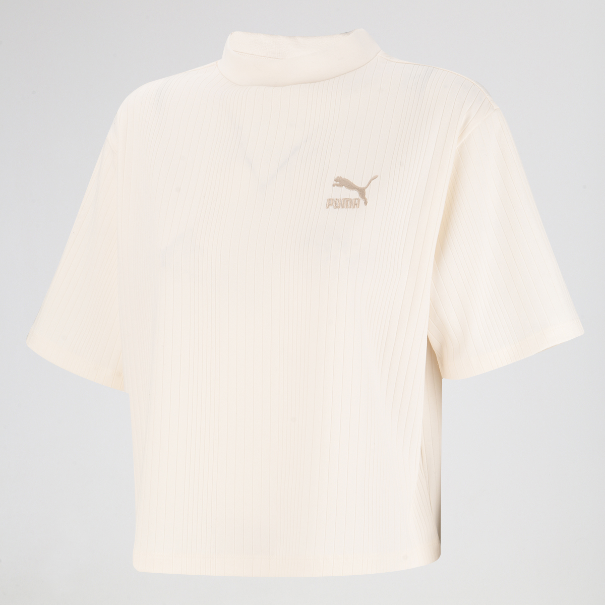 Remera Puma Ribbed Relaxed Mock Mujer,  image number null