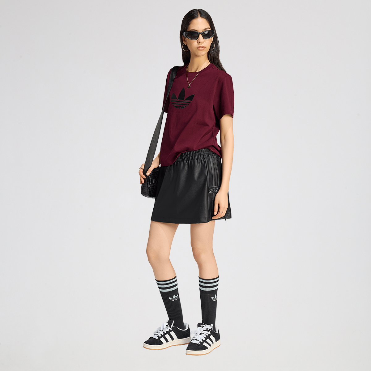 Pollera adidas Pleather Adibreak Mujer,  image number null