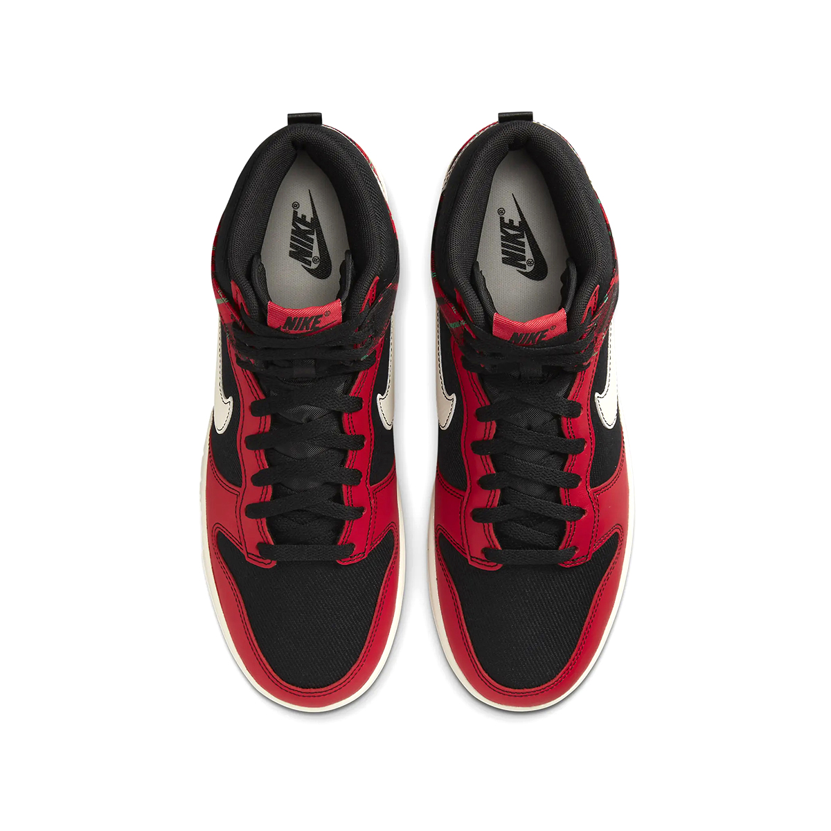Nike dunk high hombre rojas hotsell