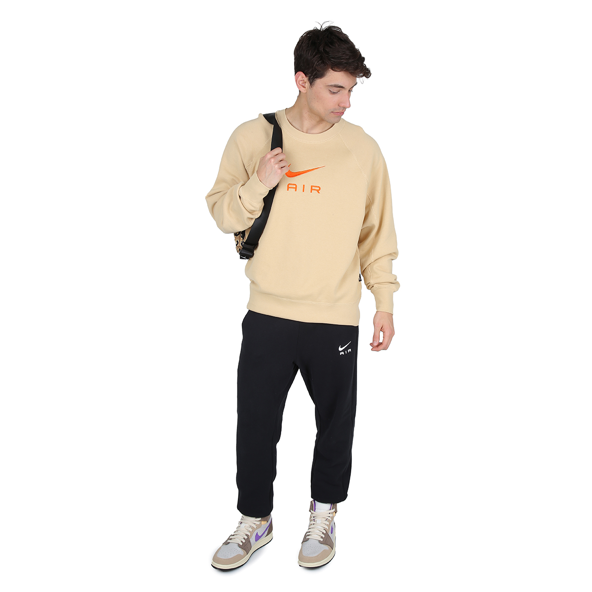 Buzo Urbano Nike Air Ft Crew Hombre,  image number null