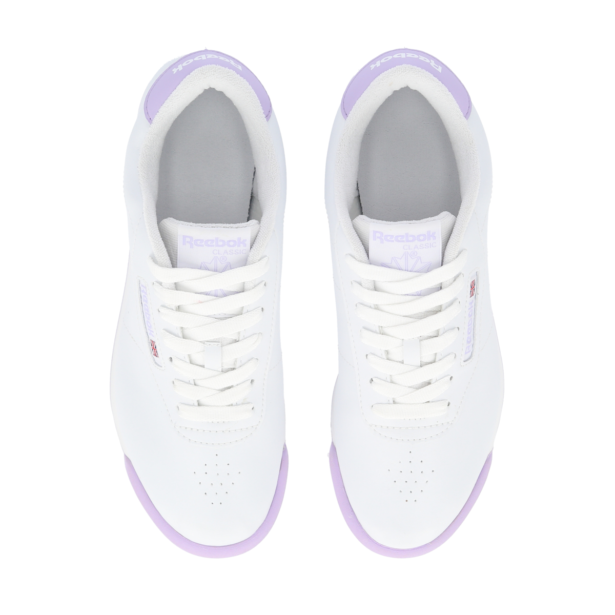 Tenis Reebok Princess Blanco / Morado Urbano Para Mujer