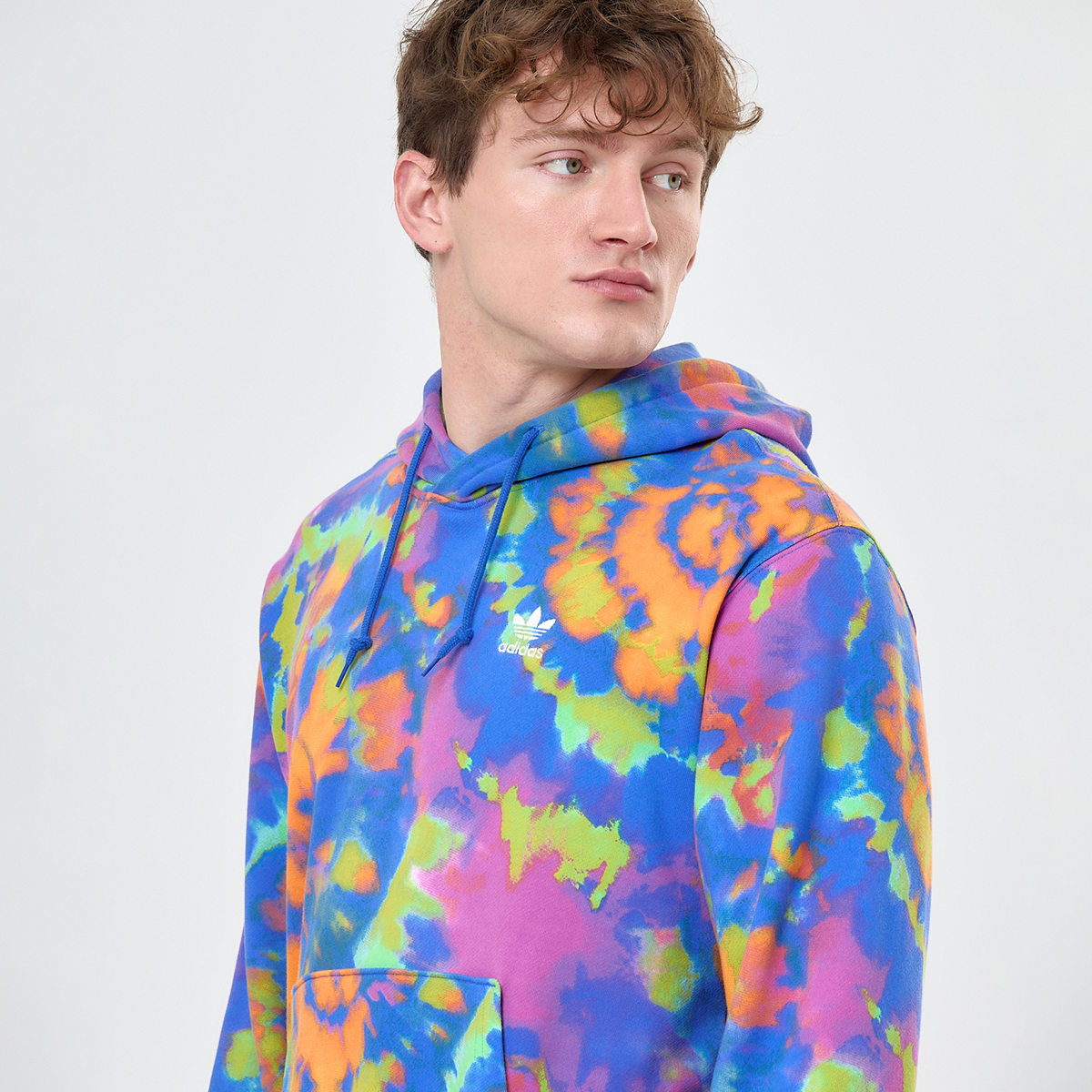 Buzo adidas Tie-Dyed Allover Print Hombre,  image number null