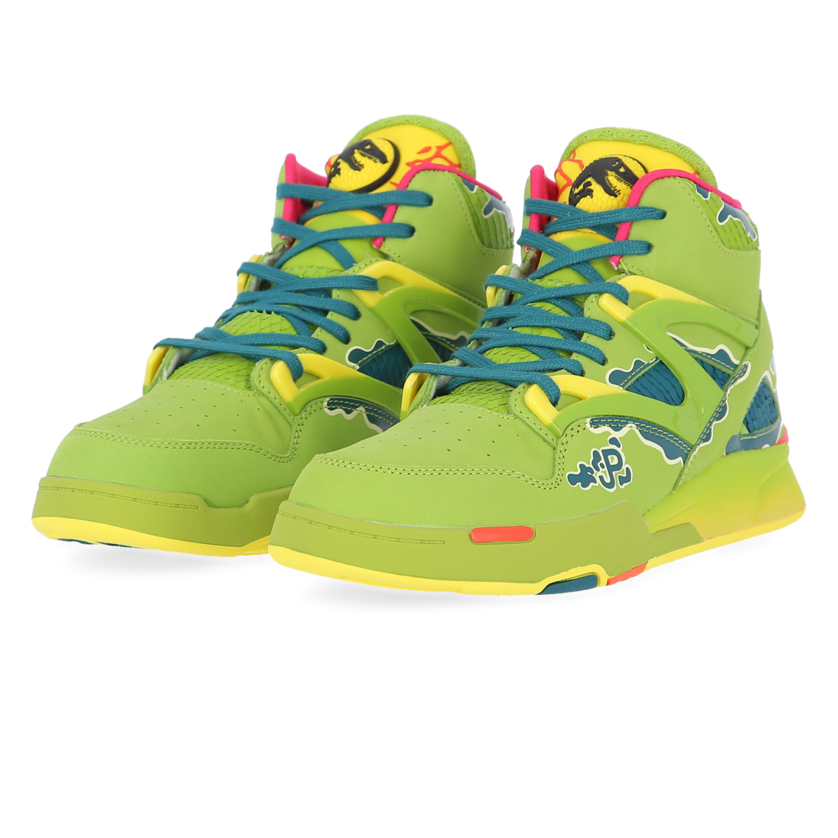 Reebok pump hombre verdes new arrivals