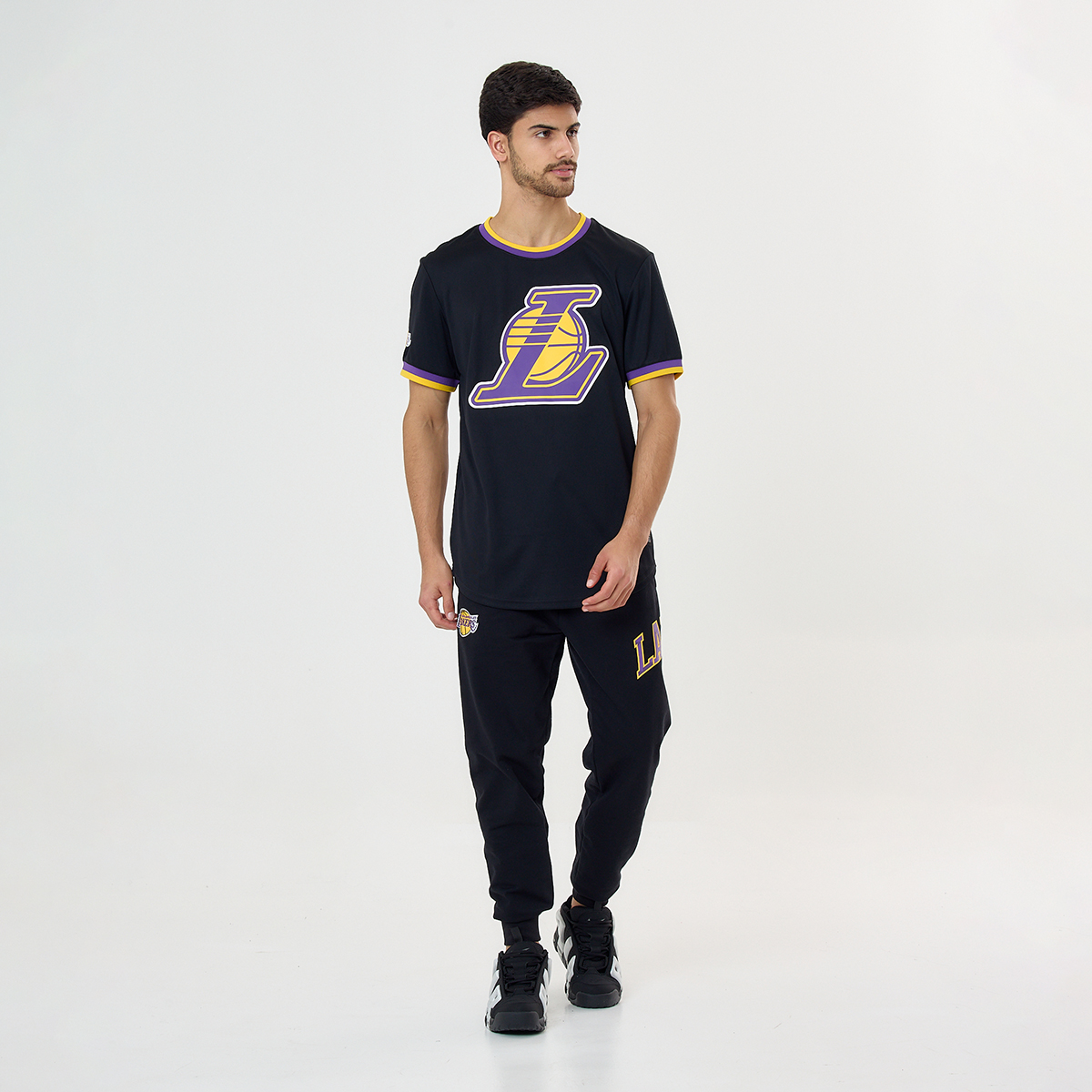 Pantalón NBA Los Angeles Lakers Front Bordado Logo Regular F Hombre,  image number null