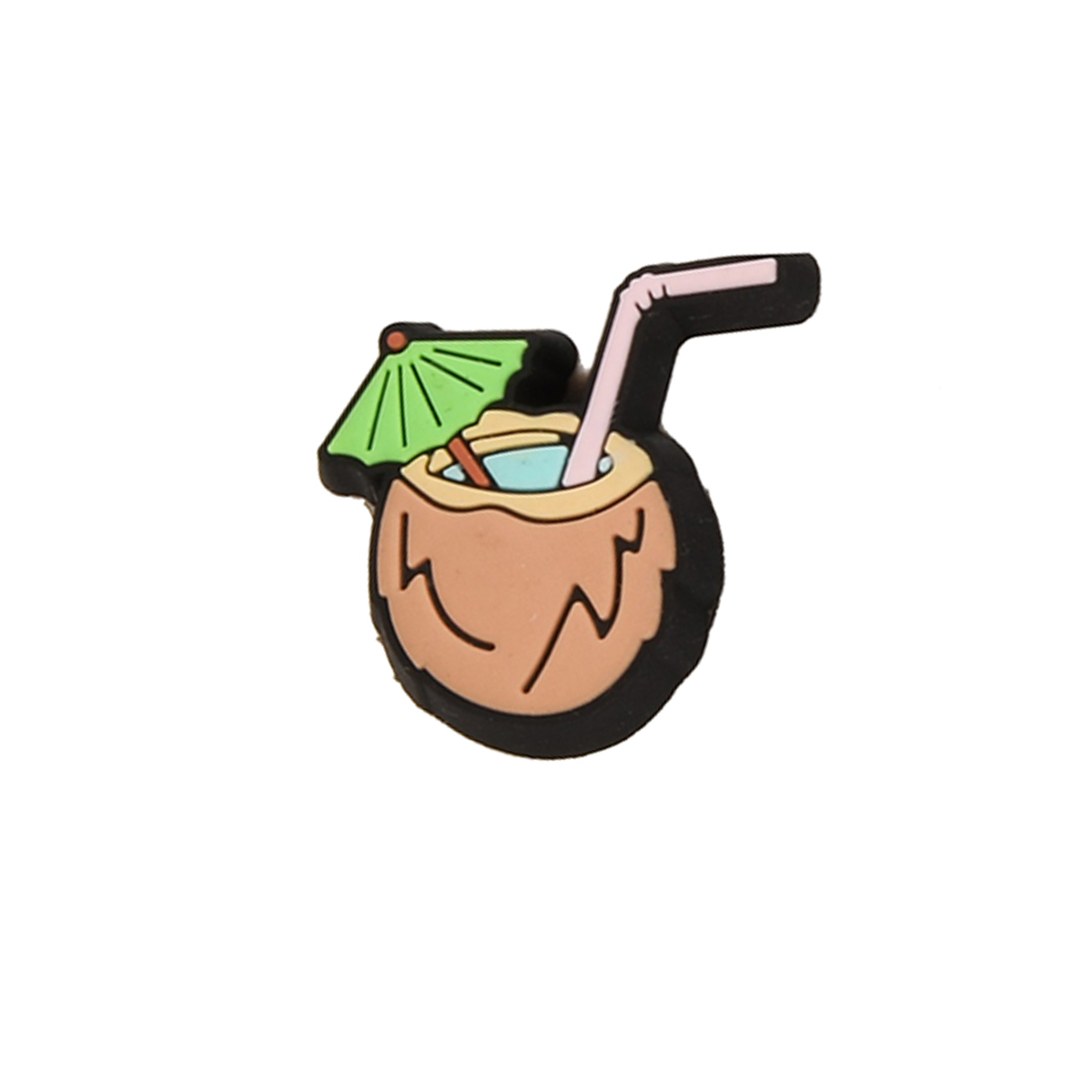 Pin Crocs Jibbitz Tropical Coconut Drink,  image number null