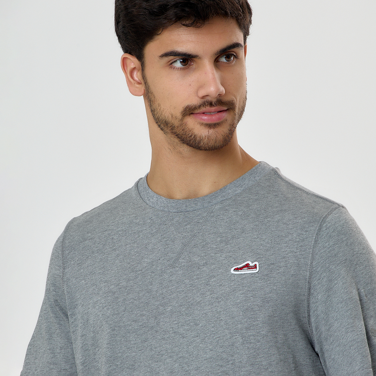 Remera Puma Wardrobe ESS Suede de Hombre,  image number null