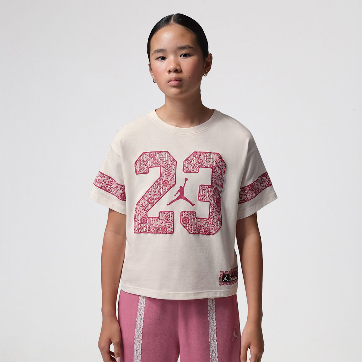 Remera Jordan Flower Lace Ni&ntilde;a,  image number null