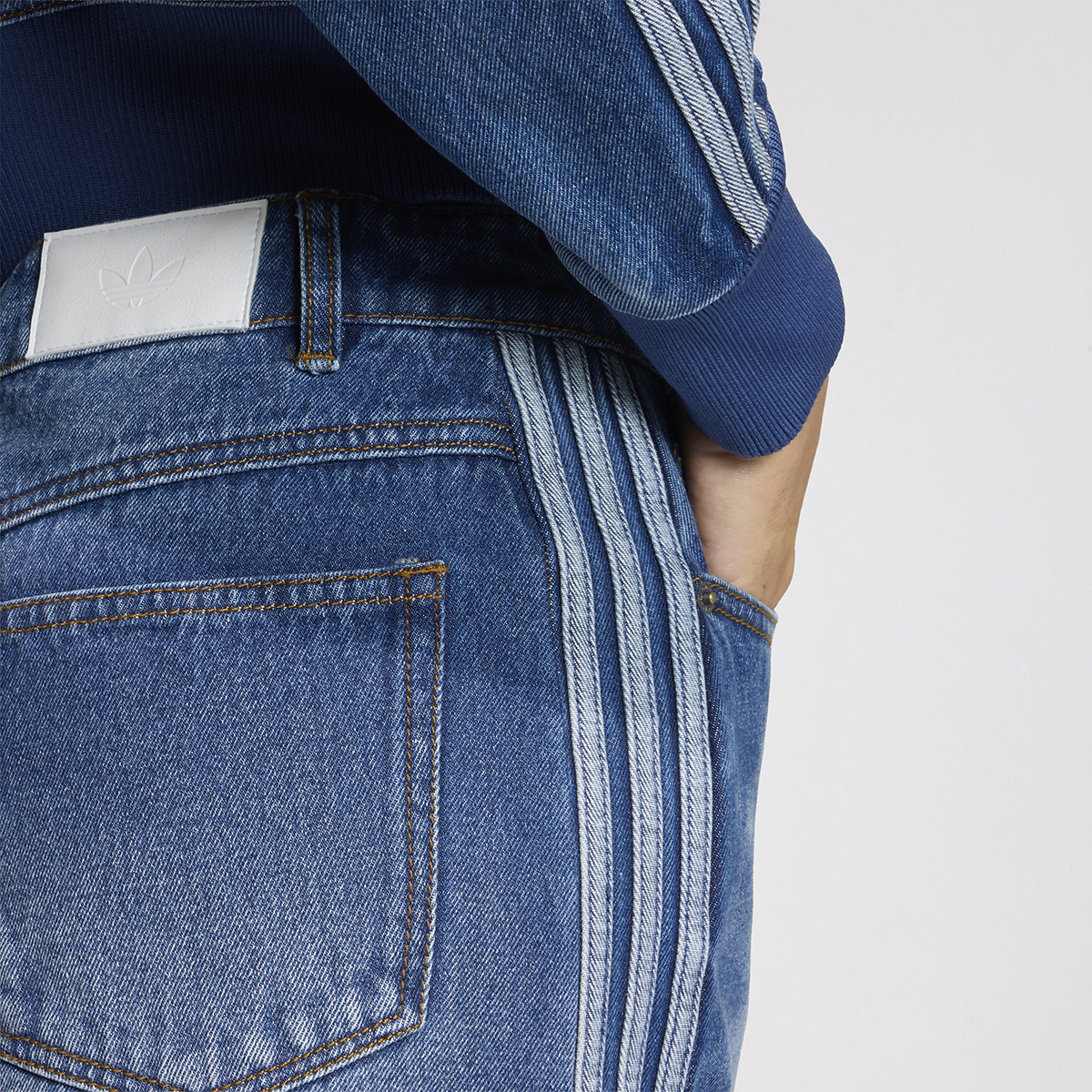 Pollera adidas 3 Tiras Sk Denim Mujer,  image number null