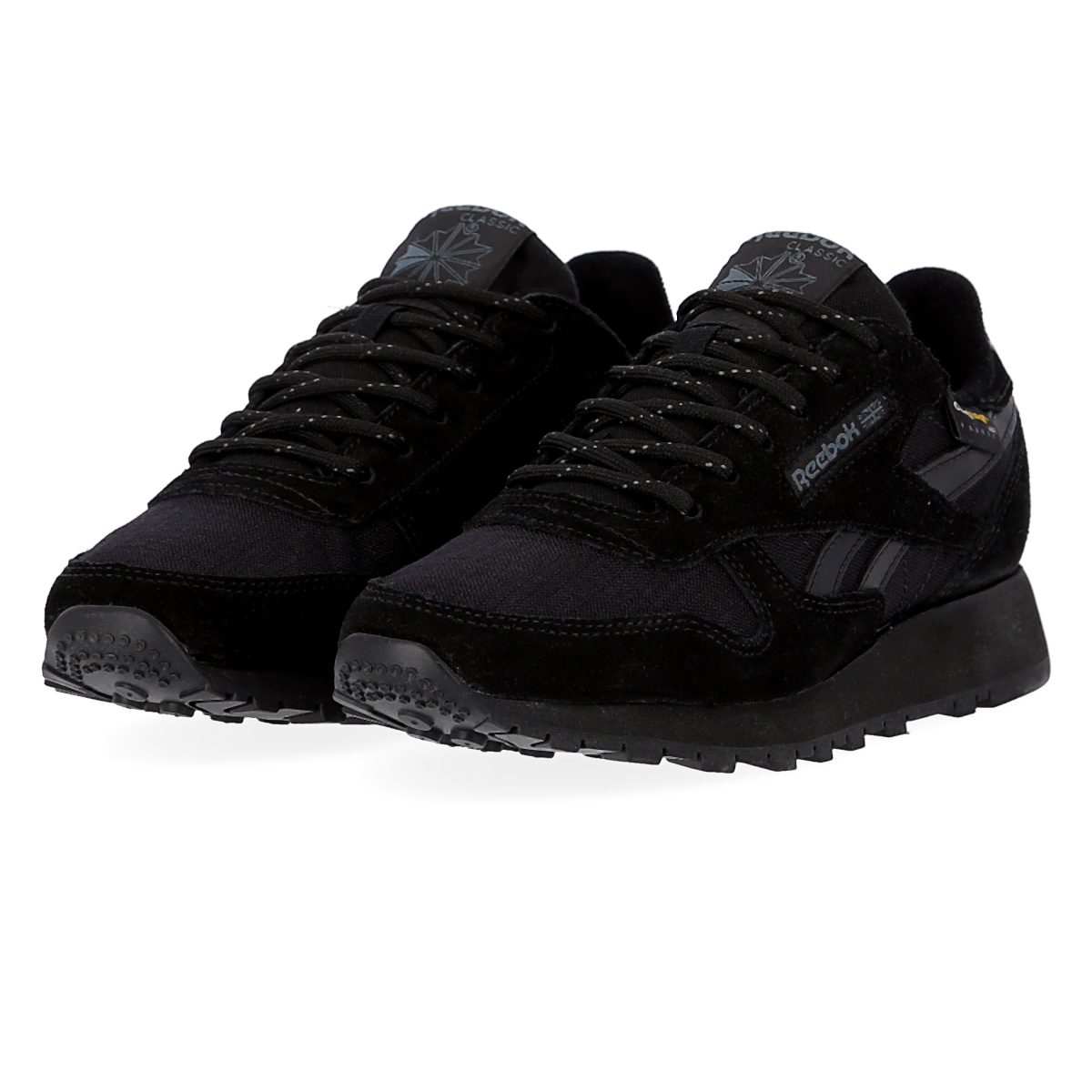 Reebok classic leather black suede clearance
