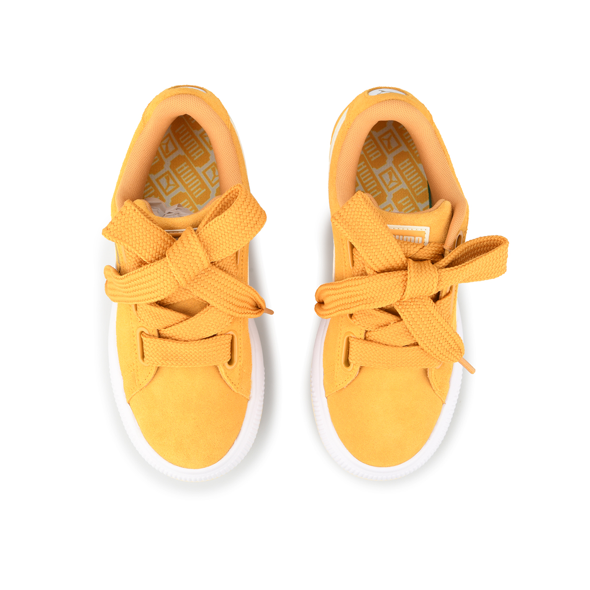 Puma basket heart hombre amarillo hot sale