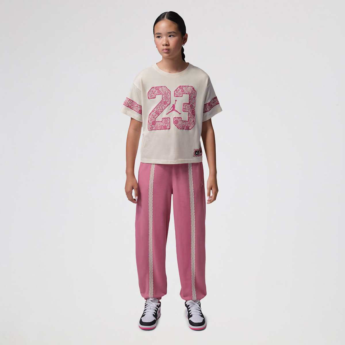 Remera Jordan Flower Lace Ni&ntilde;a,  image number null