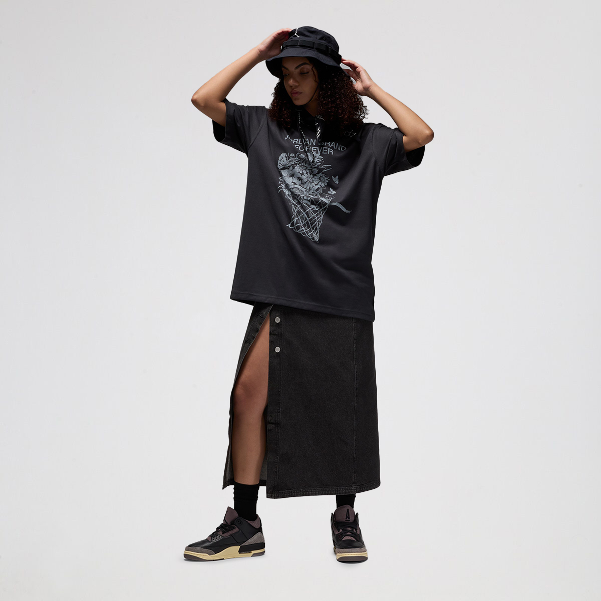 Remera Jordan Oversized Graphic Mujer,  image number null