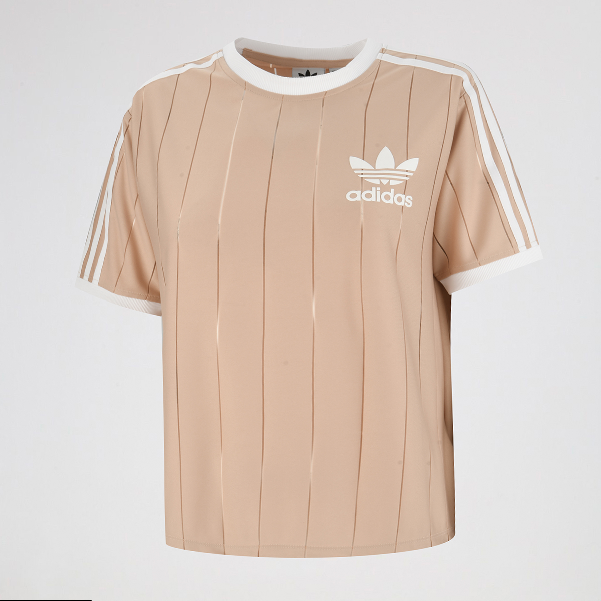 Remera adidas 3 Tiras Pinstripe para Mujer Moov