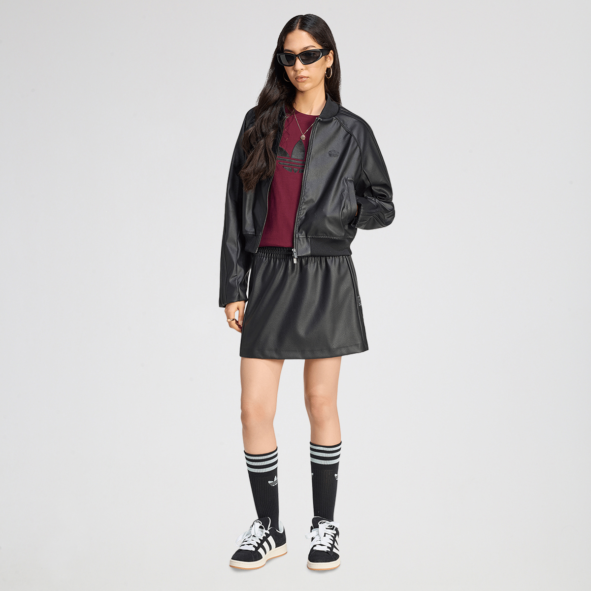 Campera adidas Pleather SST Mujer,  image number null