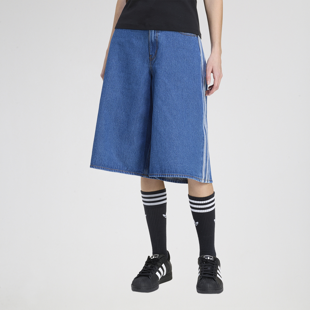 Bermuda adidas Firebird Denim Mujer,  image number null