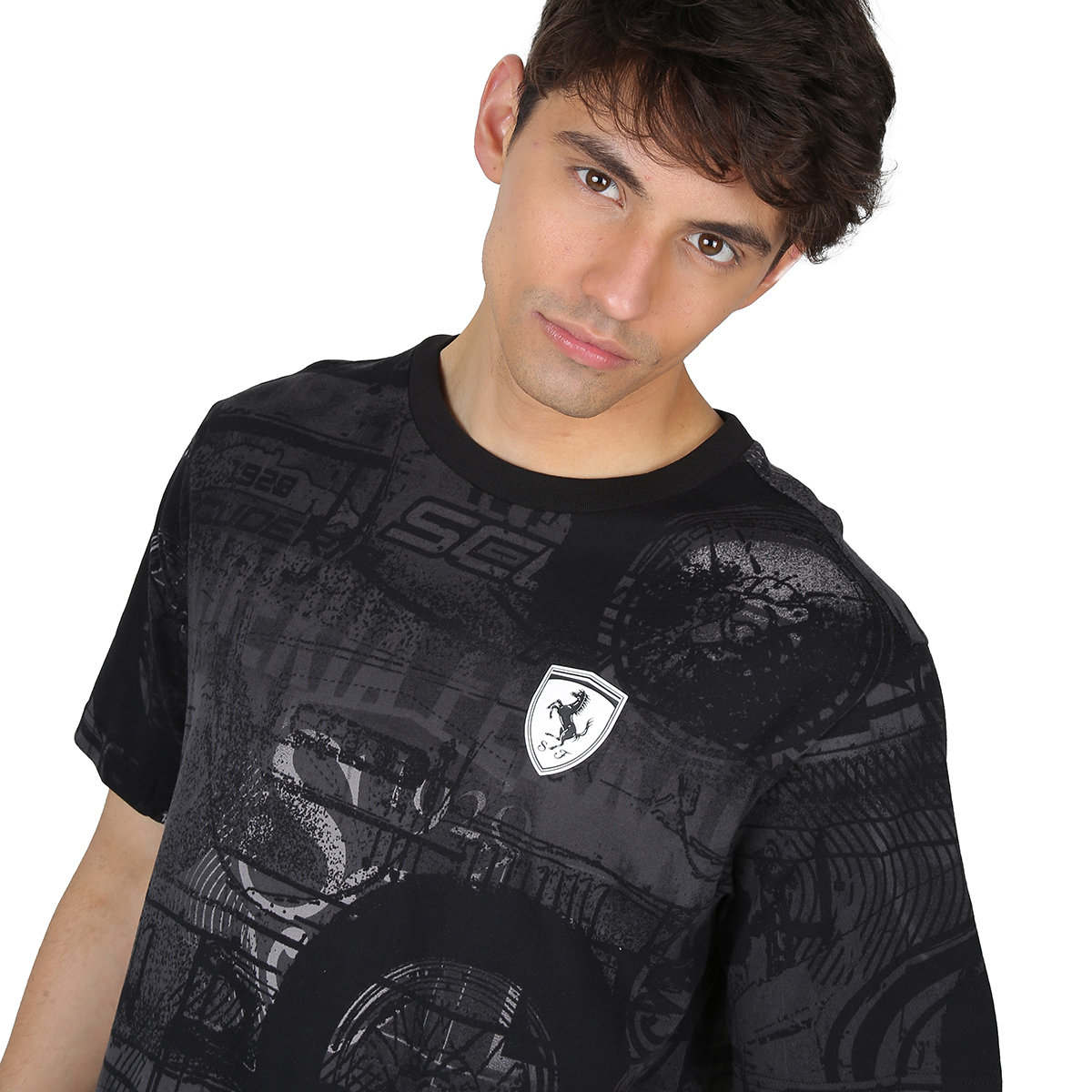 Remera Urbana Puma Ferrari Race Aop Hombre,  image number null