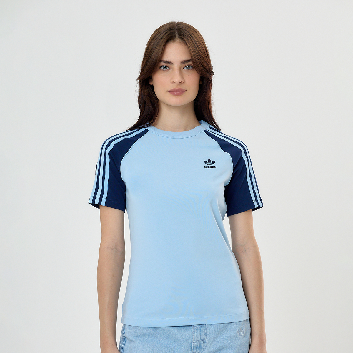 Remera adidas 3 Tiras Slim para Mujer,  image number null