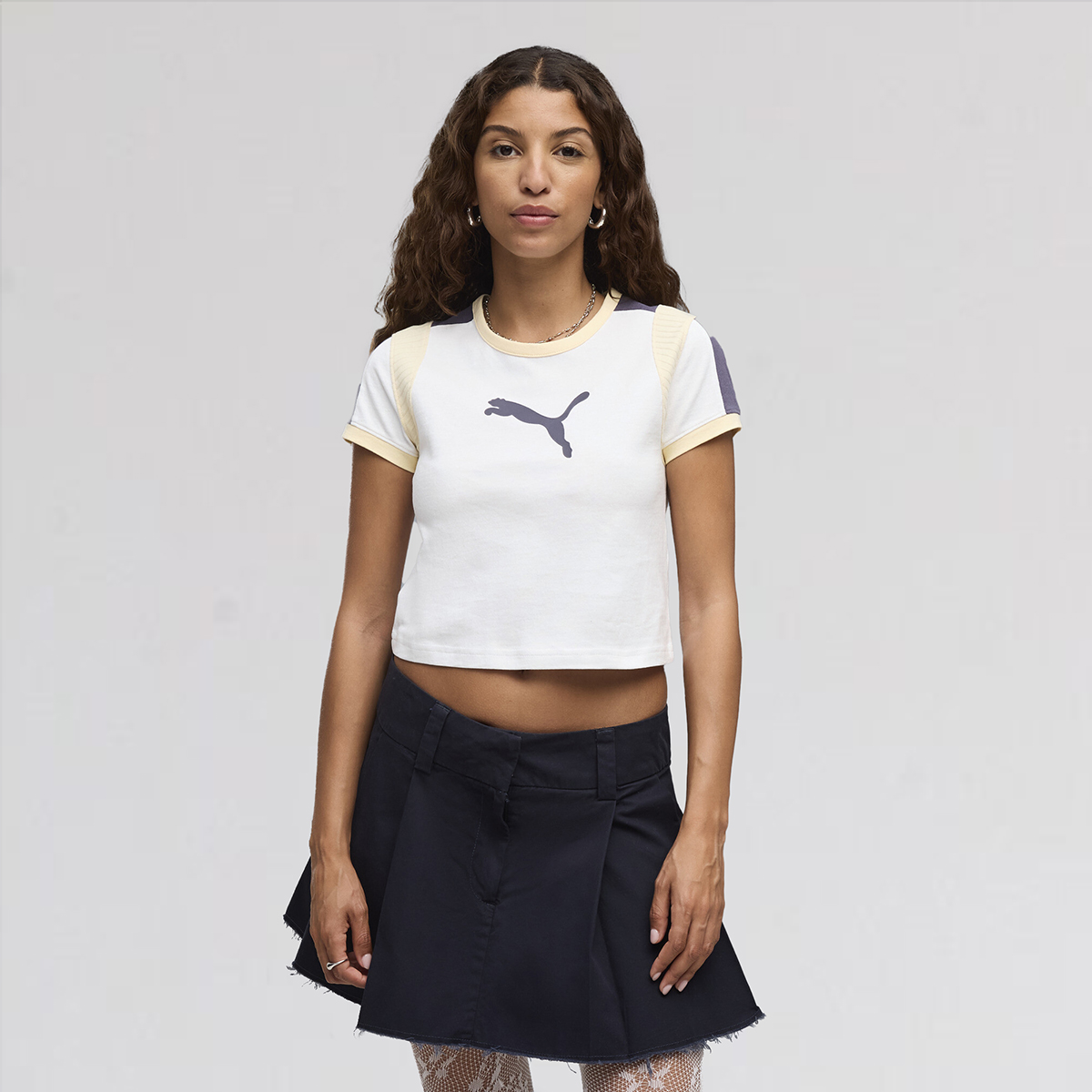 Remera Puma Estampada tipo Ringer Corta Mujer,  image number null