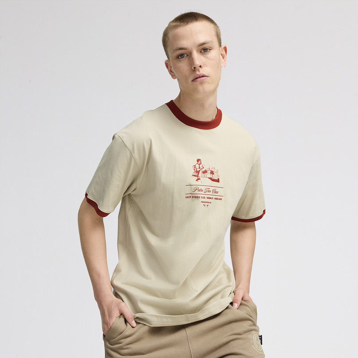 Remera Puma X PALM TREE CREW Ringer para Hombre,  image number null
