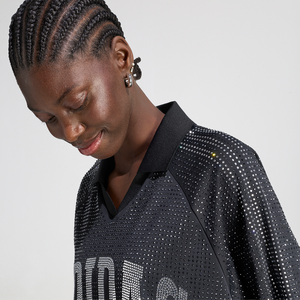 Remera adidas Rhinestones Oversized Mujer,  image number null