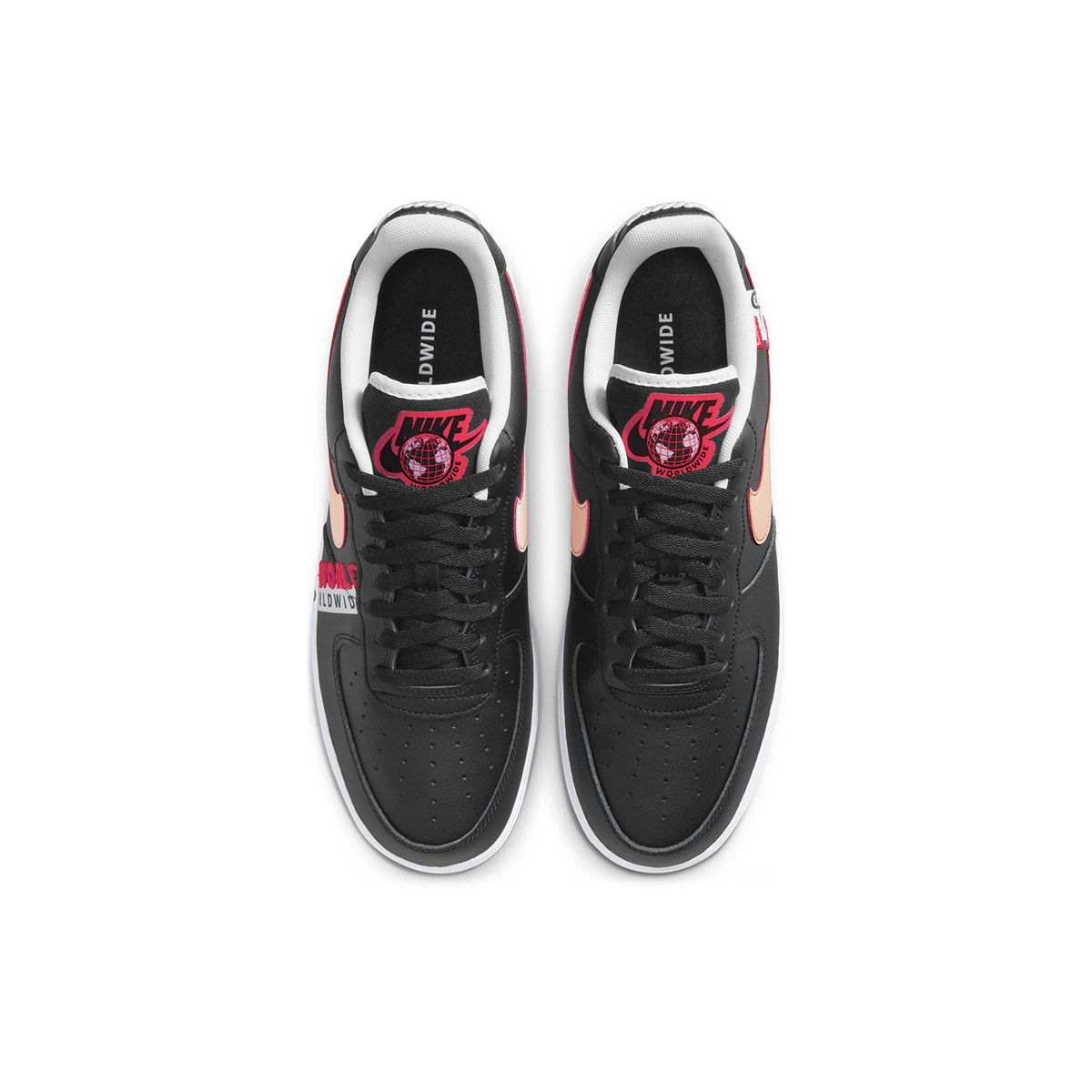 Zapatillas Nike Air Force 1 '07 Worldwide Black Crimson,  image number null