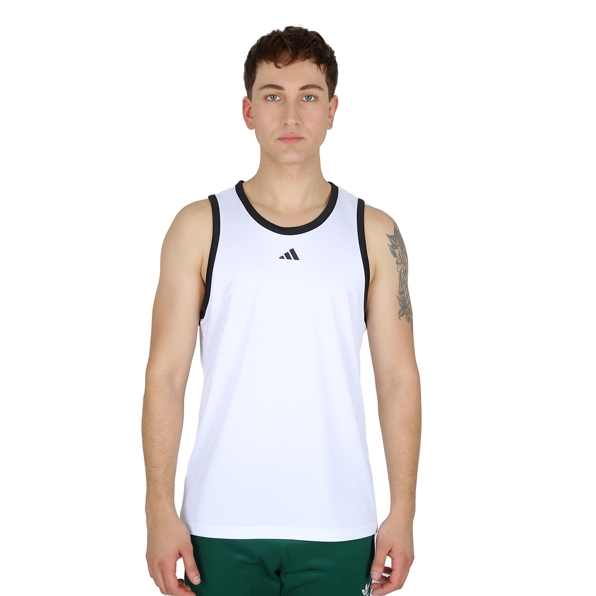 Musculosa Básquet adidas 3 Tiras Hombre,  image number null