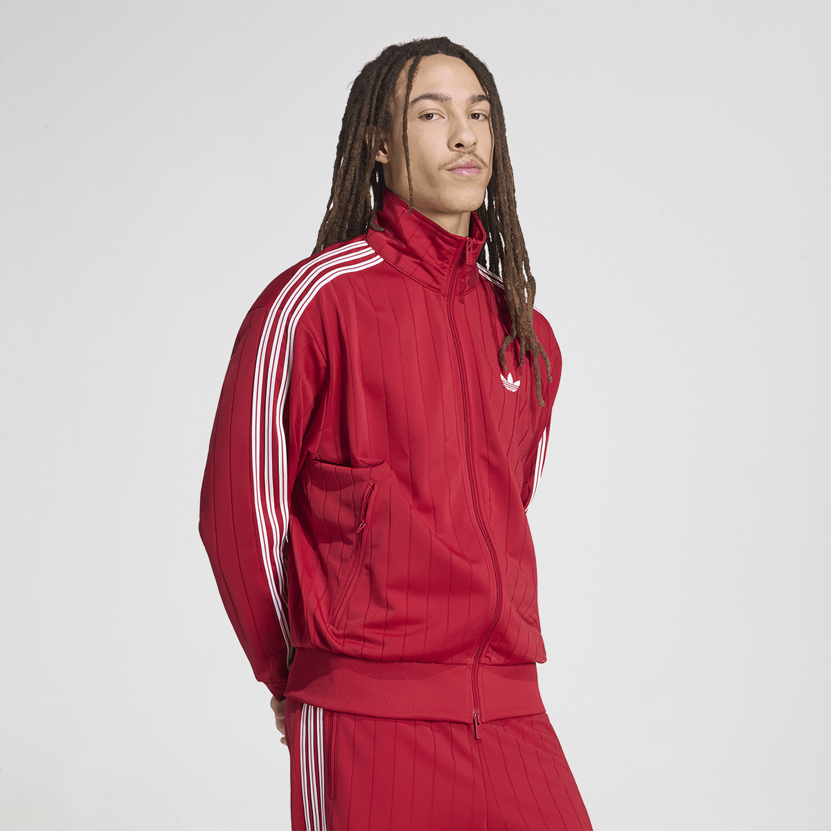 Buzo con Cierre adidas Firebird Drop Needle Hombre poli&eacute;ster,  image number null