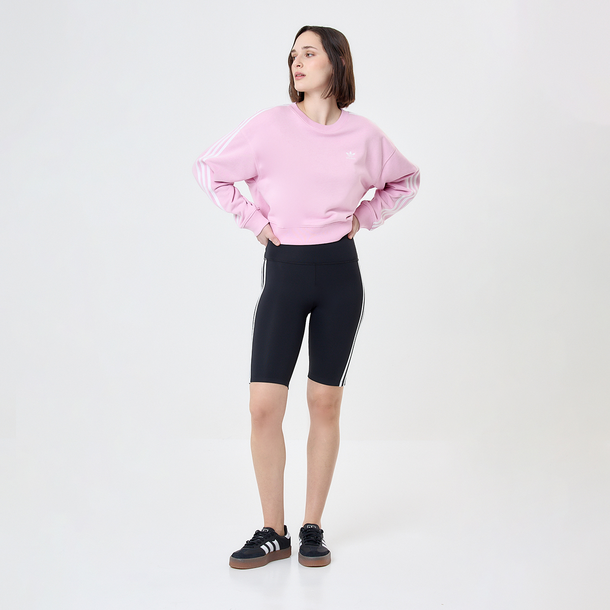 Buzo adidas 3 Tiras Crew Mujer,  image number null