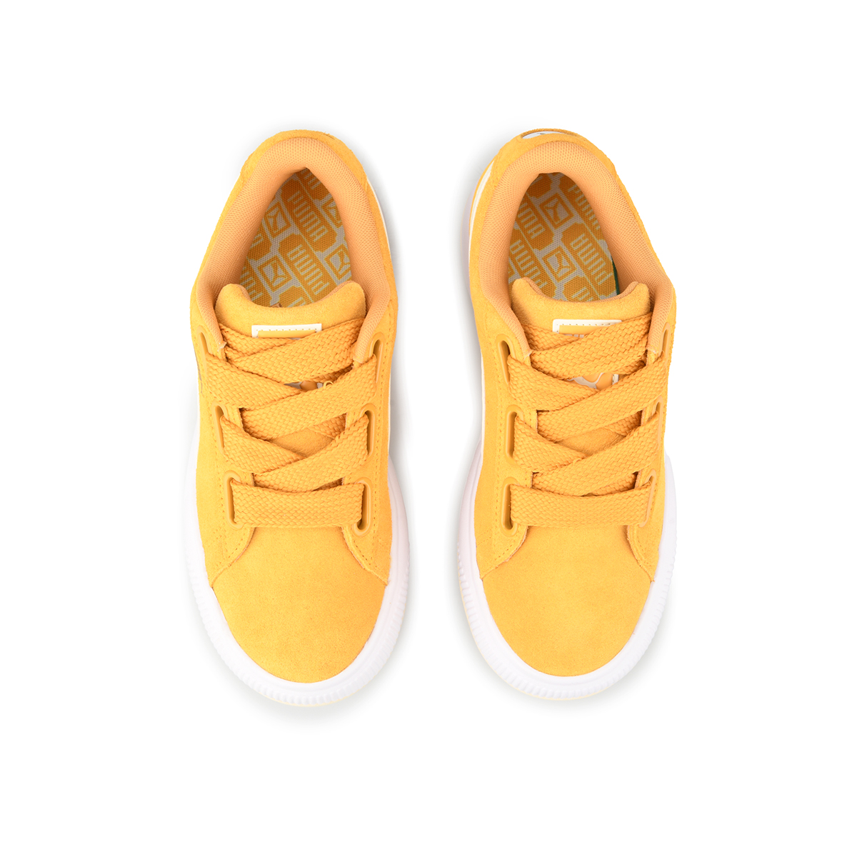 Puma suede 2025 heart naranja