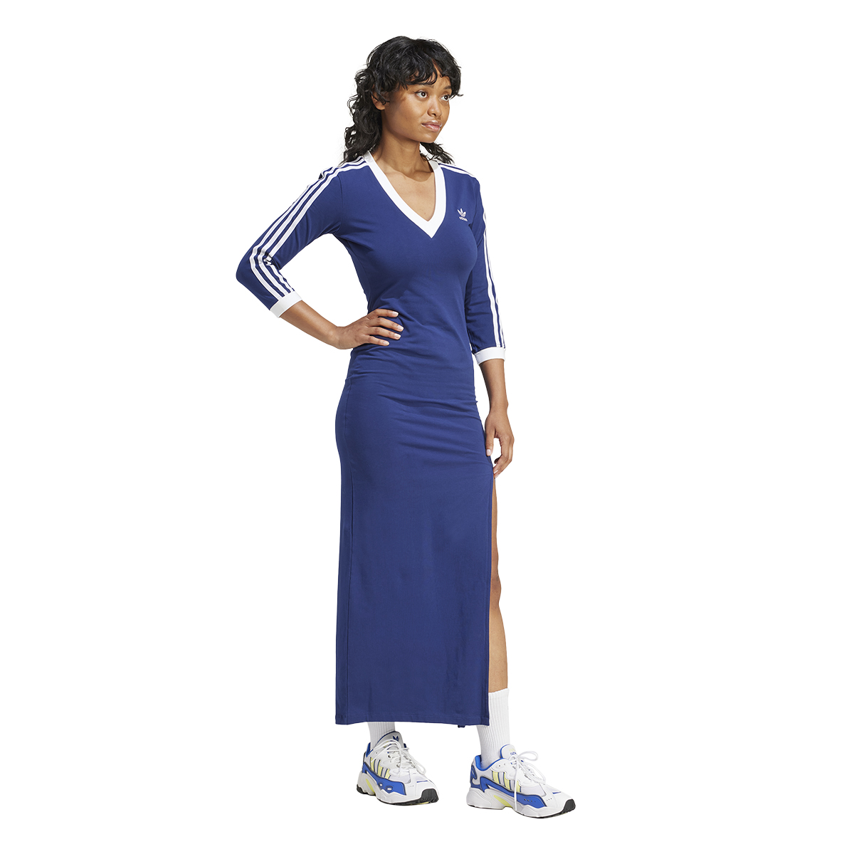 Vestido adidas Adicolor Classics 3 Tiras Maxi Mujer,  image number null