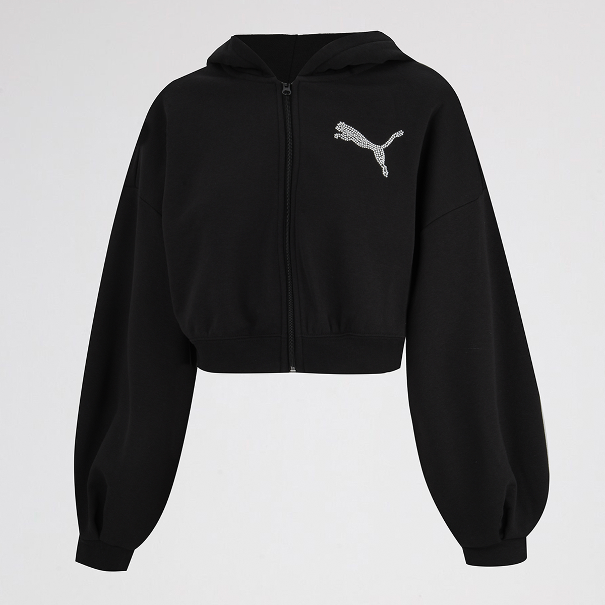 Buzo con Cierre Puma Essentials Graphic Bedazzled Mujer,  image number null
