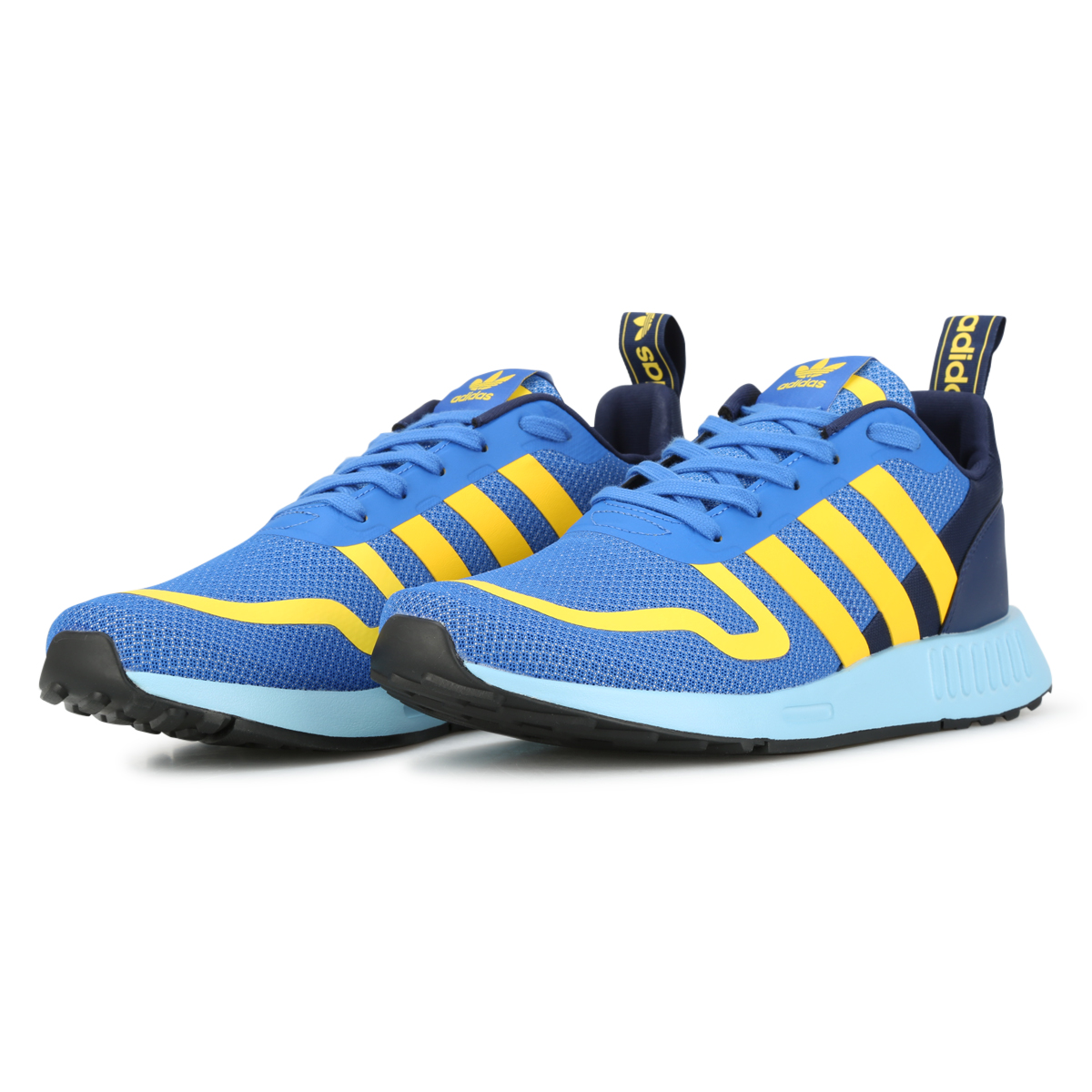 Zapatillas adidas azules y amarillas top