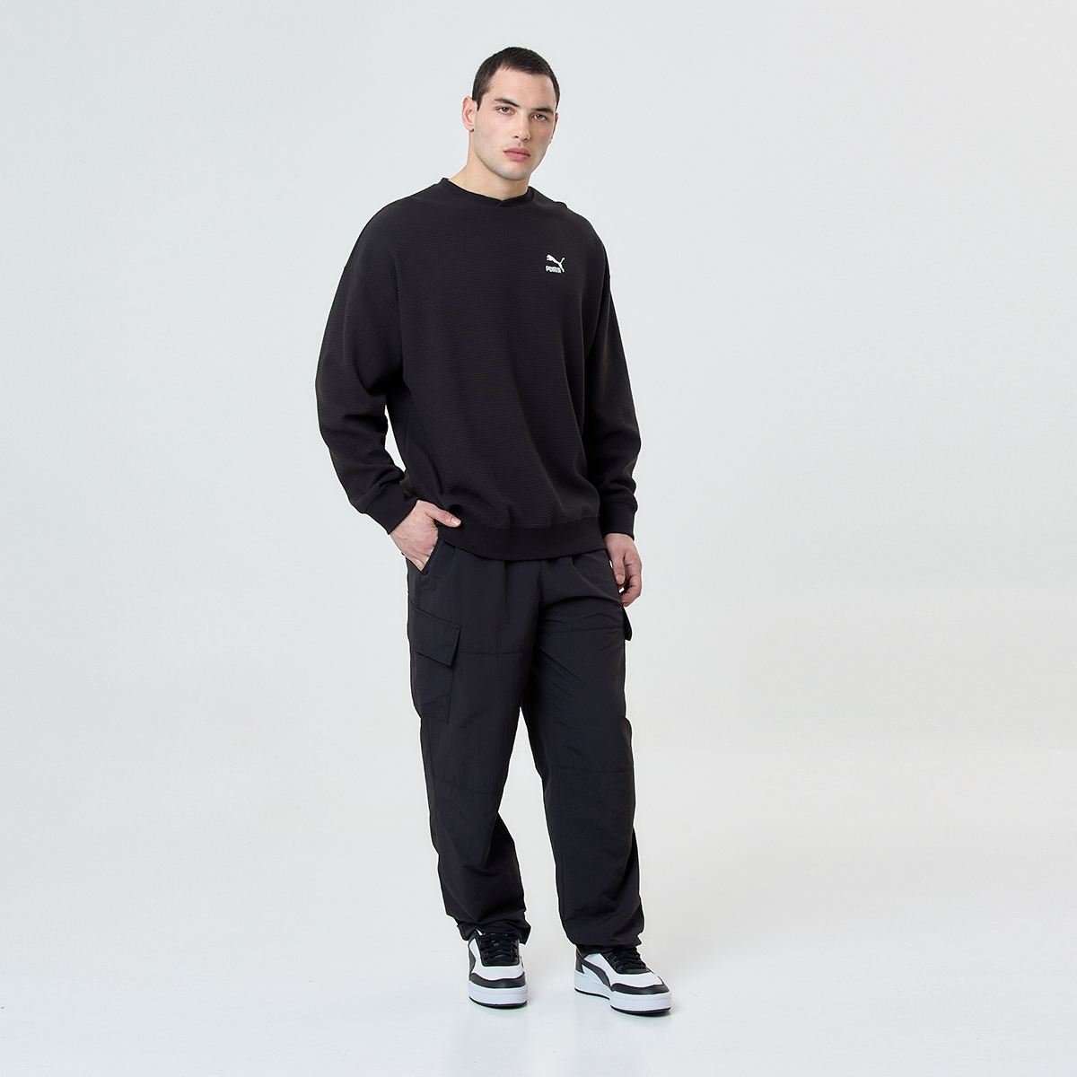 Buzo Puma Classics Waffle Crew Hombre,  image number null