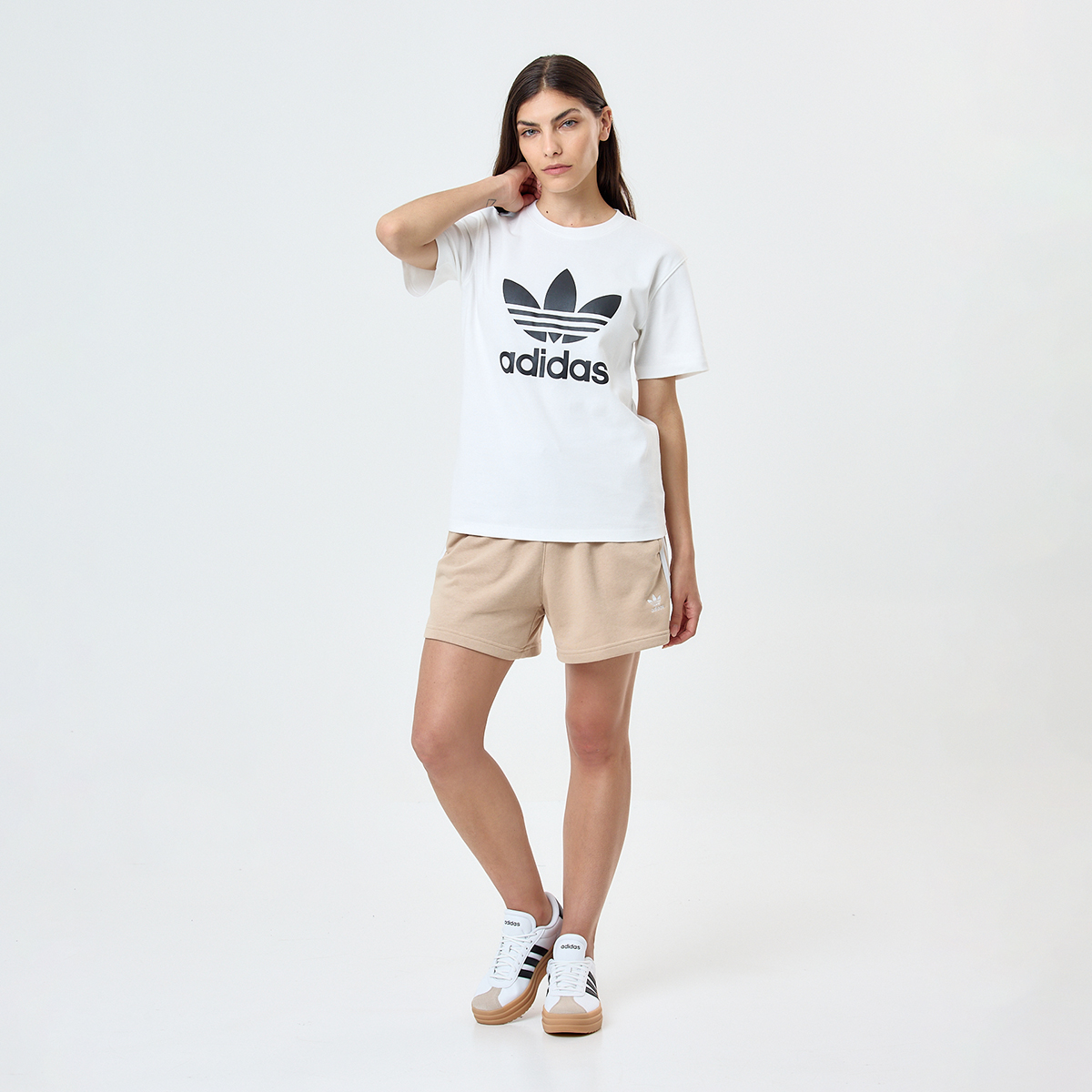 Short adidas French Terry 3 Tiras de Mujer,  image number null