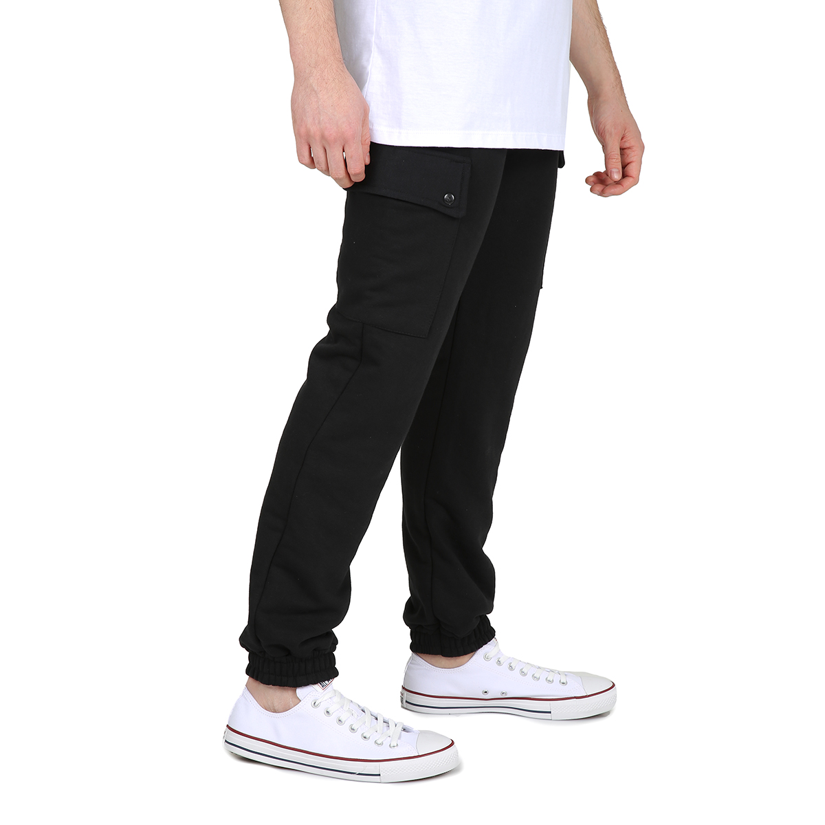DESIGN - Pantalon de costume fuselé en daim avec taille style jogger - Bleu cendré