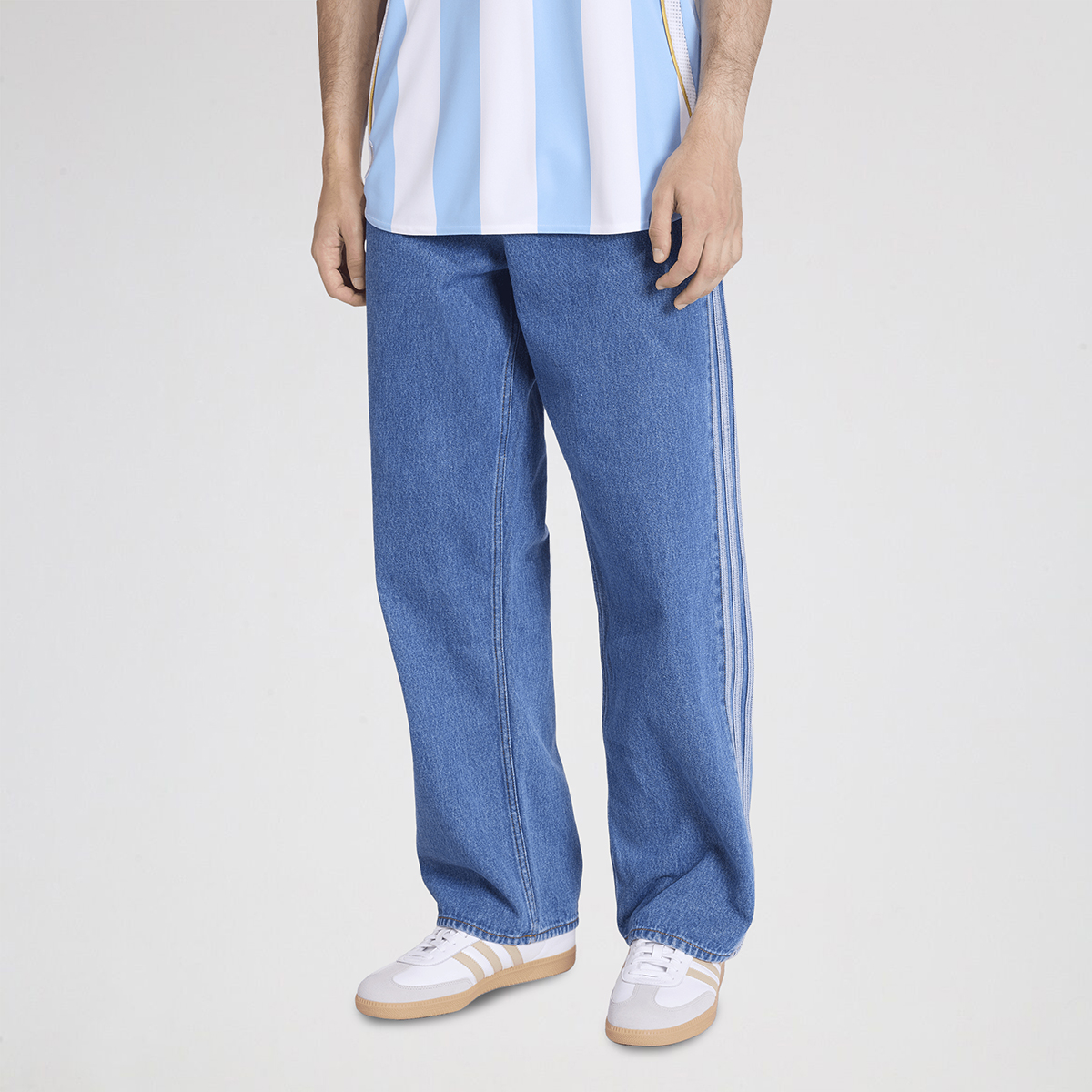 Pantal&oacute;n adidas Firebird Adicolor Denim Hombre,  image number null
