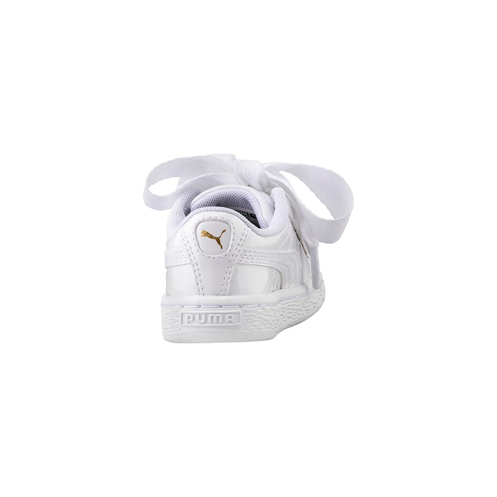 Puma basket heart blancas charol on sale